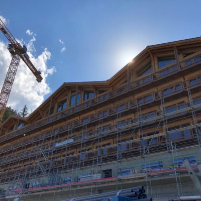 Hôtel Eringer en modules préfabriqués, Hérémence (VS)