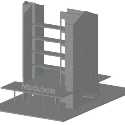 Mad Mount Hotel_base_béton_Modubois