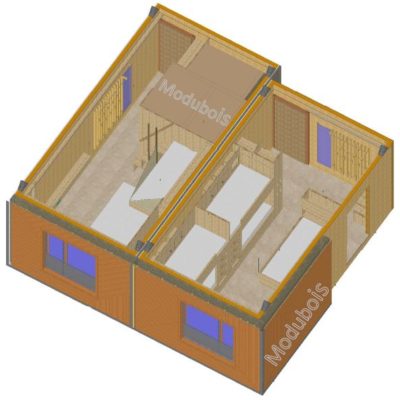 Mad Mount Hotel_Intérieur_modules_Modubois