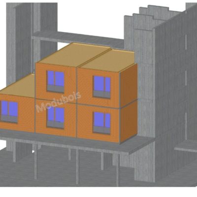 Mad Mount Hotel_facade_modules assemblés